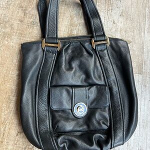 Michael Kors Black Leather Shoulder Bag